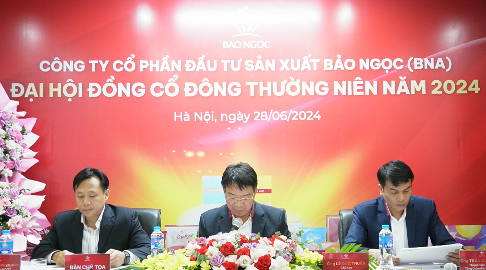 Ban chủ tọa Đại hội cổ đông thường niên 2024 BNA