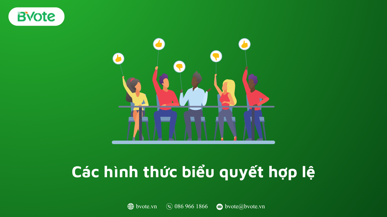 Các hình thức biểu quyết hợp lệ