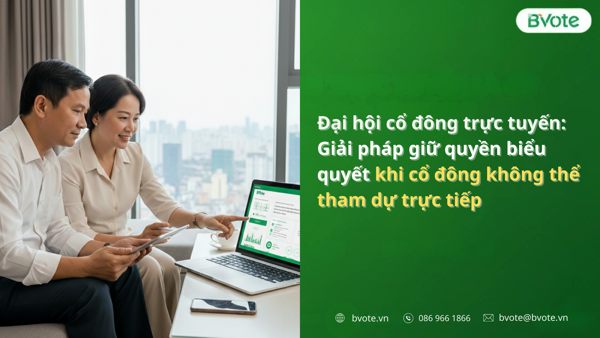 Đại hội cổ đông trực tuyến: Giải pháp giữ quyền biểu quyết khi cổ đông không thể tham dự trực tiếp