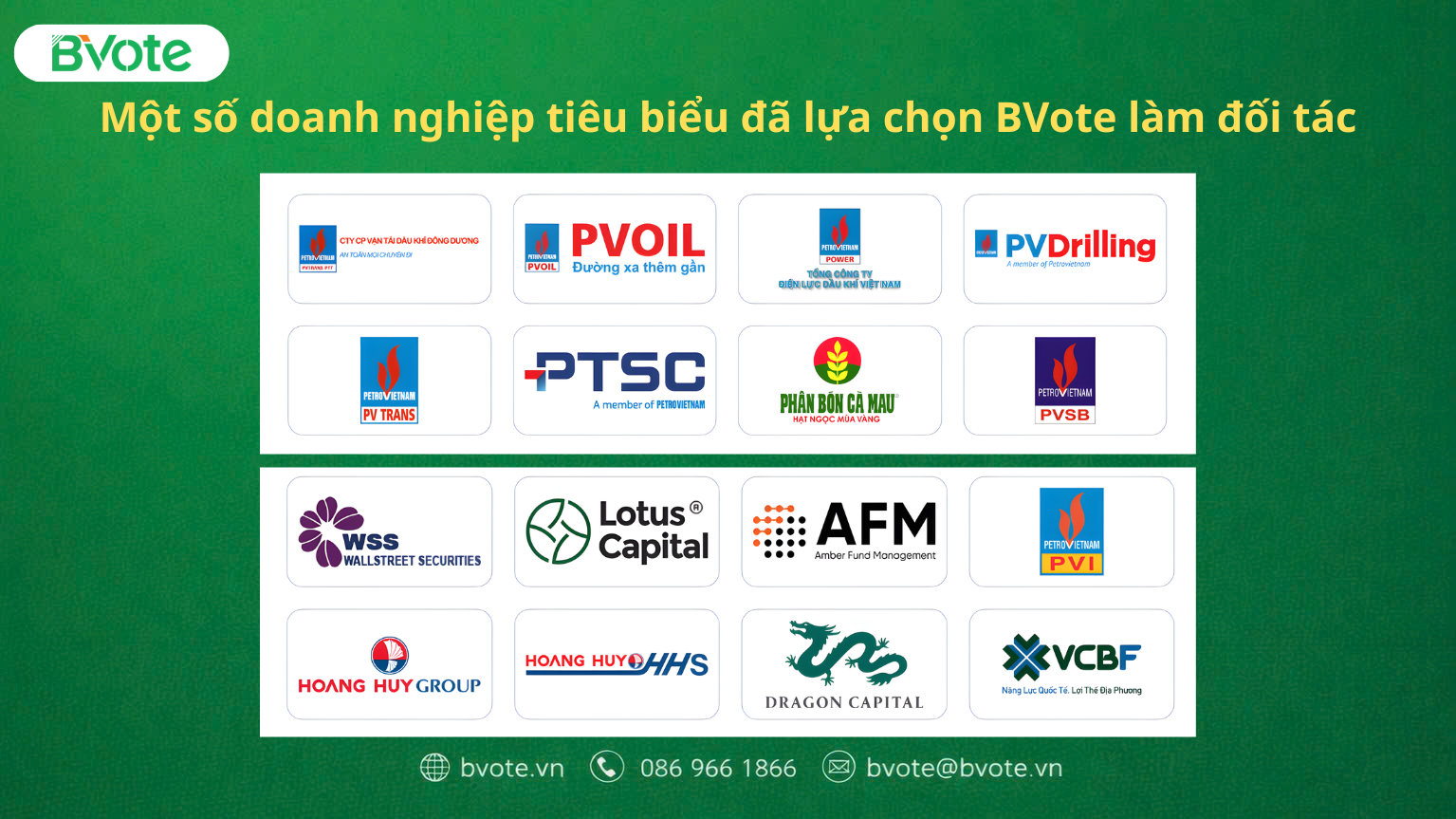 Bvote – Giải pháp tổ chức Đại hội cổ đông trực tuyến sẵn sàng cho mùa đại hội 2026