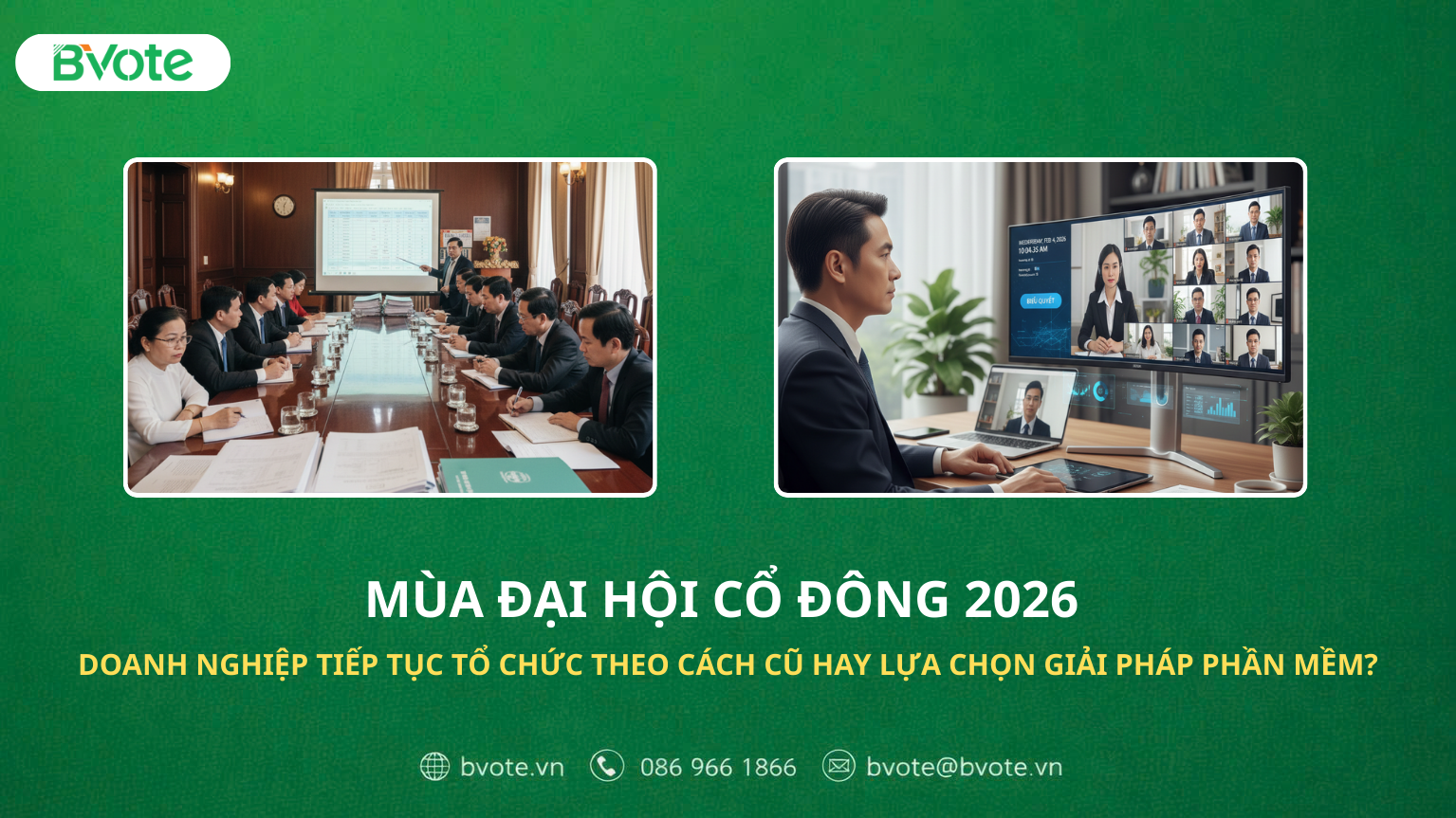 Đại hội cổ đông 2026: Từ cách tổ chức truyền thống đến giải pháp phần mềm trực tuyến